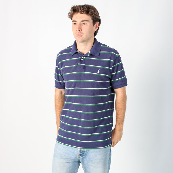 Navy Blue y2ks Polo Ralph Lauren T-Shirt (L)